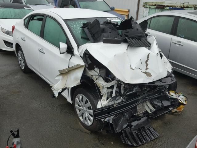 3N1AB7AP3GL666949 - 2016 NISSAN SENTRA S WHITE photo 1