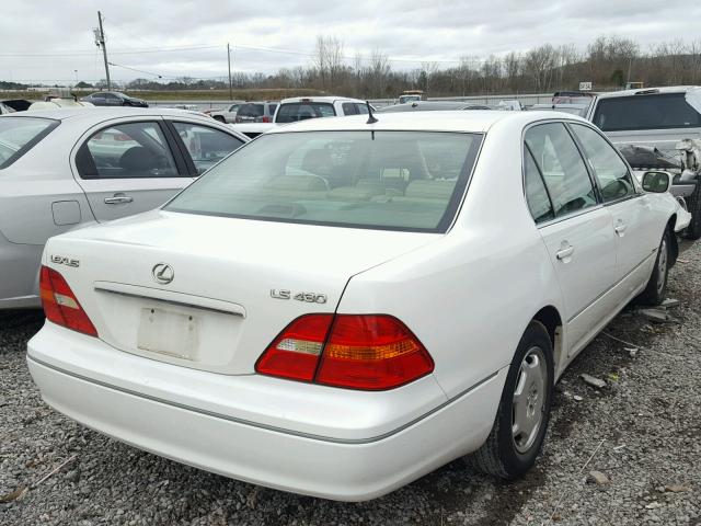 JTHBN30F620060432 - 2002 LEXUS LS 430 WHITE photo 4