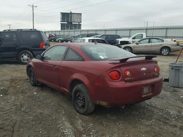 1G1AL18F987237169 - 2008 CHEVROLET COBALT LT RED photo 3