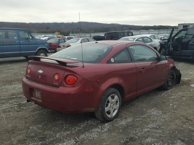 1G1AL18F987237169 - 2008 CHEVROLET COBALT LT RED photo 4