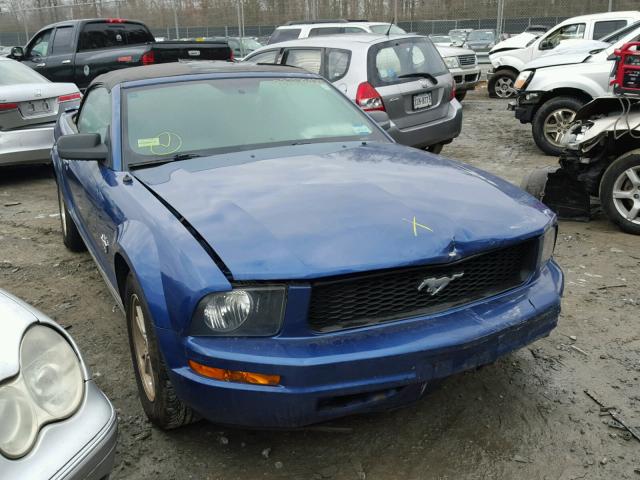 1ZVHT84N595108657 - 2009 FORD MUSTANG BLUE photo 1
