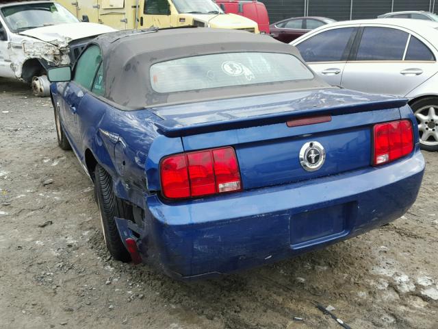 1ZVHT84N595108657 - 2009 FORD MUSTANG BLUE photo 3