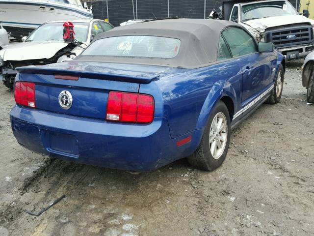 1ZVHT84N595108657 - 2009 FORD MUSTANG BLUE photo 4