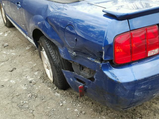 1ZVHT84N595108657 - 2009 FORD MUSTANG BLUE photo 9