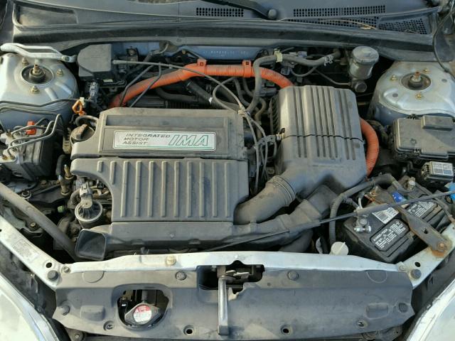 JHMES96684S017654 - 2004 HONDA CIVIC HYBR BLUE photo 7