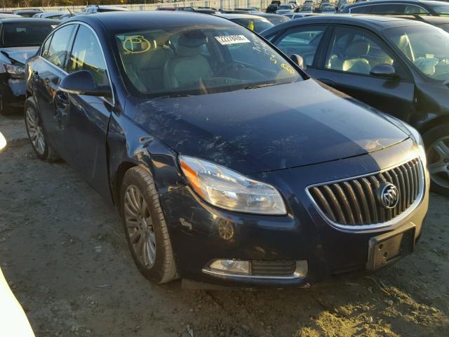 2G4GR5EK9C9146446 - 2012 BUICK REGAL BLUE photo 1