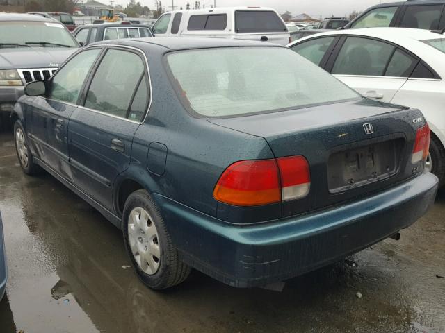 JHMEJ6675WS010061 - 1998 HONDA CIVIC LX GREEN photo 3