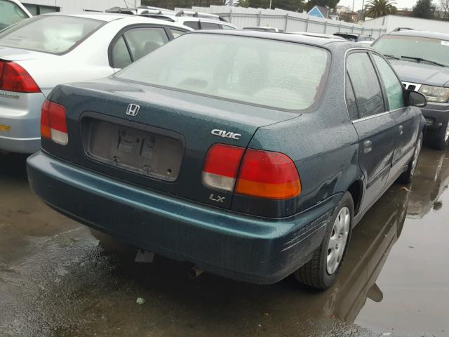 JHMEJ6675WS010061 - 1998 HONDA CIVIC LX GREEN photo 4