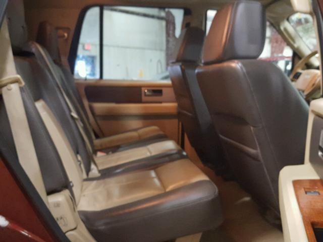 1FMFU185X7LA53278 - 2007 FORD EXPEDITION MAROON photo 6