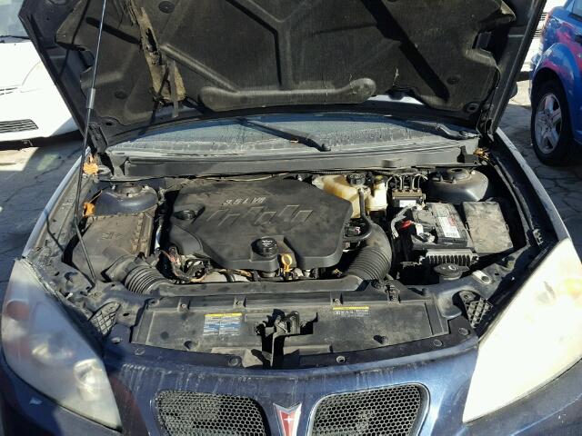 1G2ZG57N584257679 - 2008 PONTIAC G6 BASE BLUE photo 7