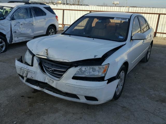 5NPET46C89H537091 - 2009 HYUNDAI SONATA GLS WHITE photo 2