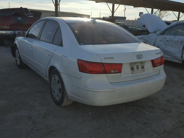 5NPET46C89H537091 - 2009 HYUNDAI SONATA GLS WHITE photo 3