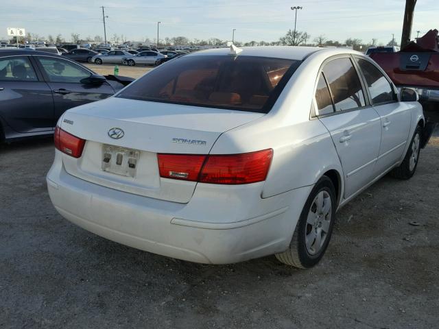 5NPET46C89H537091 - 2009 HYUNDAI SONATA GLS WHITE photo 4