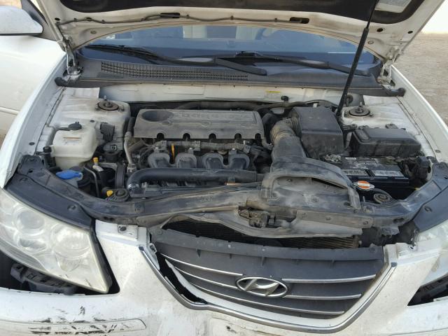 5NPET46C89H537091 - 2009 HYUNDAI SONATA GLS WHITE photo 7