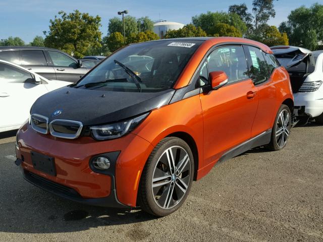 WBY1Z2C58EVX51255 - 2014 BMW I3 BEV ORANGE photo 2