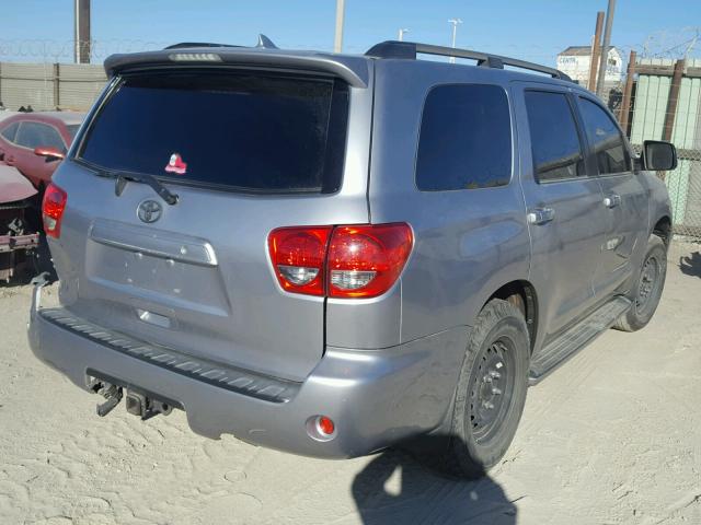 5TDZM5G14AS001576 - 2010 TOYOTA SEQUOIA SR SILVER photo 4