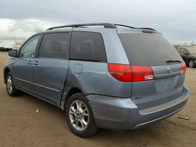 5TDBA23C64S014219 - 2004 TOYOTA SIENNA LE BLUE photo 3