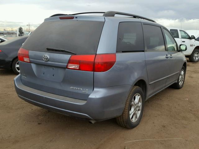 5TDBA23C64S014219 - 2004 TOYOTA SIENNA LE BLUE photo 4