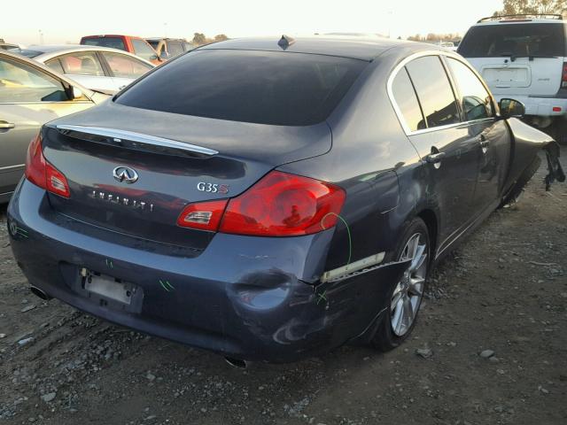 JNKBV61E98M200790 - 2008 INFINITI G35 GRAY photo 4