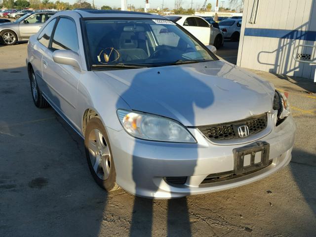 1HGEM22014L057543 - 2004 HONDA CIVIC EX SILVER photo 1