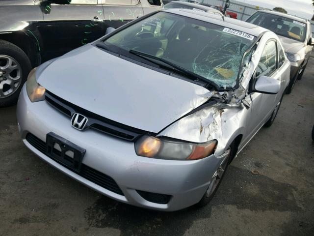 2HGFG12896H582815 - 2006 HONDA CIVIC EX SILVER photo 2