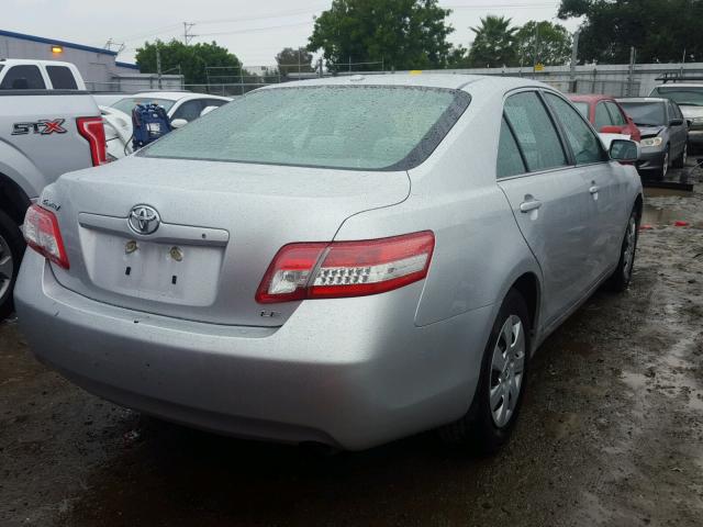 4T1BF3EK7BU225283 - 2011 TOYOTA CAMRY BASE SILVER photo 4