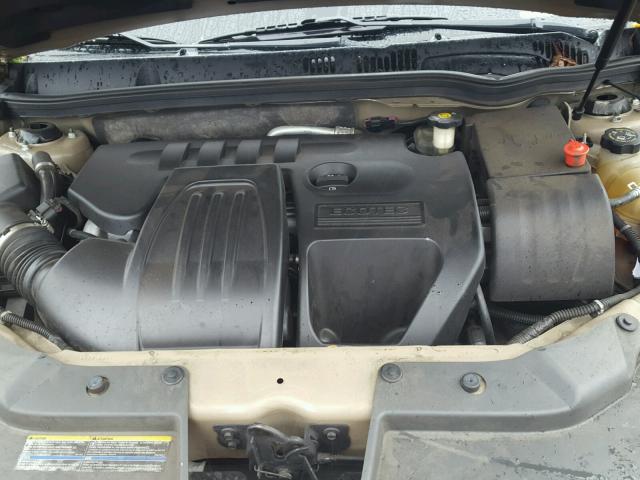 1G1AK55F067790157 - 2006 CHEVROLET COBALT LS GOLD photo 7