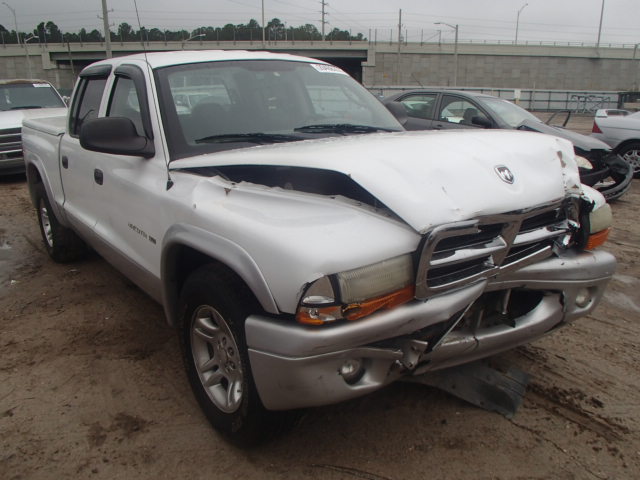 1B7HL48X82S690641 - 2002 DODGE DAKOTA QUA WHITE photo 1