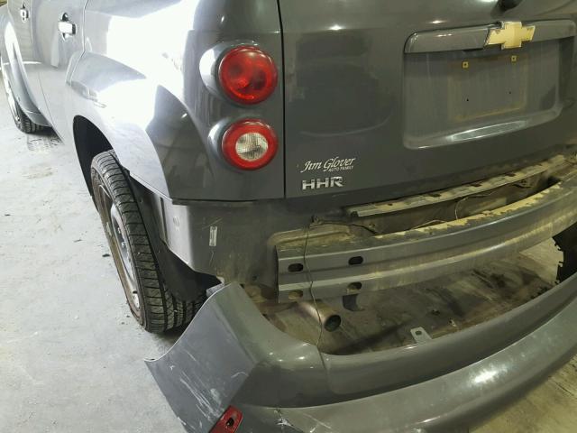 3GNDA13D88S629326 - 2008 CHEVROLET HHR LS GRAY photo 9
