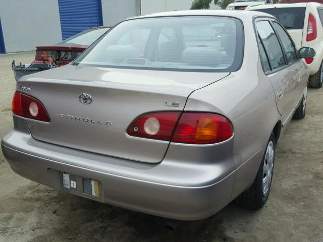 1NXBR12E91Z503531 - 2001 TOYOTA COROLLA CE TAN photo 4