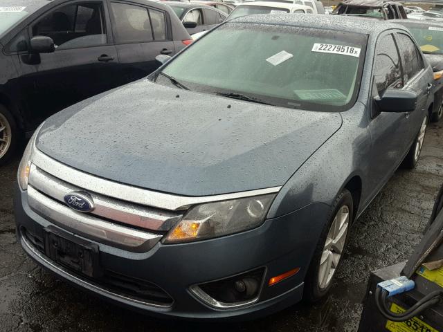 3FAHP0JG5BR244083 - 2011 FORD FUSION SEL BLUE photo 2