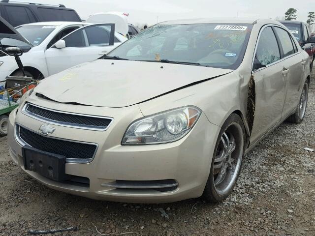 1G1ZC5EB1AF155928 - 2010 CHEVROLET MALIBU 1LT GOLD photo 2