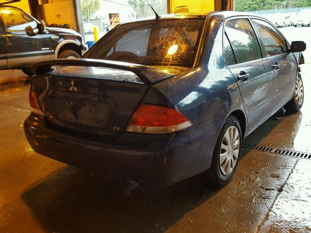 JA3AJ26EX6U071867 - 2006 MITSUBISHI LANCER ES BLUE photo 4