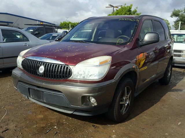 3G5DA03E44S570949 - 2004 BUICK RENDEZVOUS MAROON photo 2