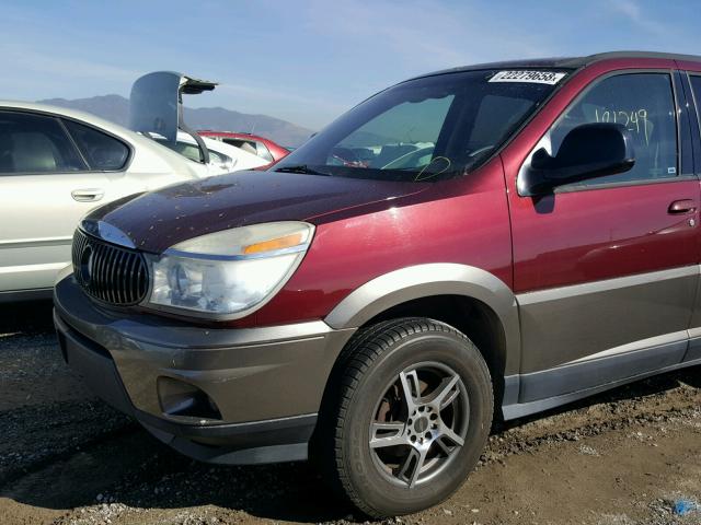 3G5DA03E44S570949 - 2004 BUICK RENDEZVOUS MAROON photo 9