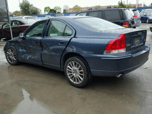 YV1RS592472612245 - 2007 VOLVO S60 2.5T BLUE photo 3