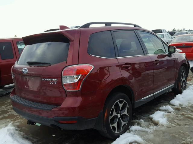 JF2SJGXCXGH534165 - 2016 SUBARU FORESTER 2 MAROON photo 4