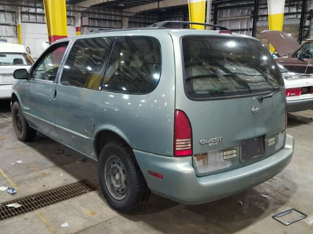 4N2DN1117VD827037 - 1997 NISSAN QUEST XE GREEN photo 3