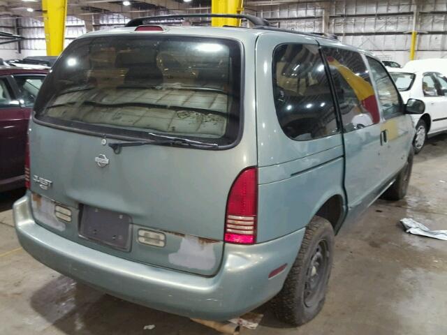 4N2DN1117VD827037 - 1997 NISSAN QUEST XE GREEN photo 4