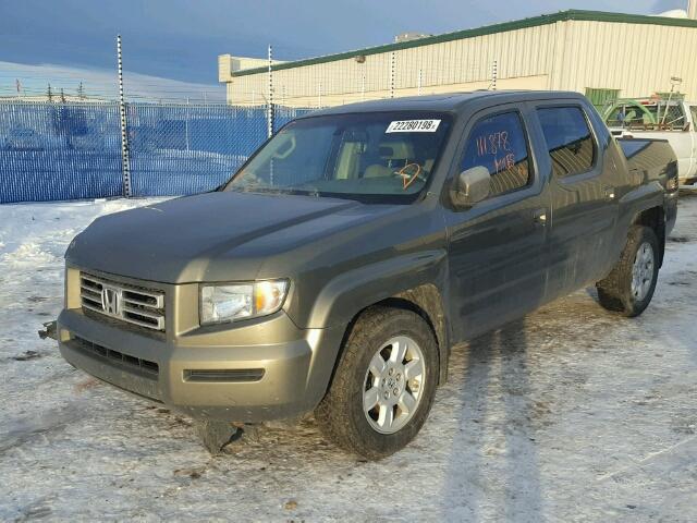 2HJYK16507H547518 - 2007 HONDA RIDGELINE GRAY photo 2