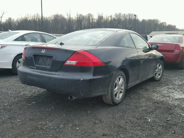 1HGCM72737A023976 - 2007 HONDA ACCORD EX BLACK photo 4