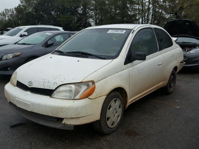 JTDAT123310140439 - 2001 TOYOTA ECHO WHITE photo 2