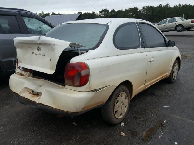 JTDAT123310140439 - 2001 TOYOTA ECHO WHITE photo 4