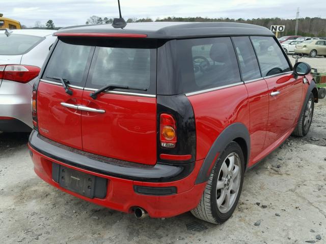 WMWML33579TX50280 - 2009 MINI COOPER CLU RED photo 4