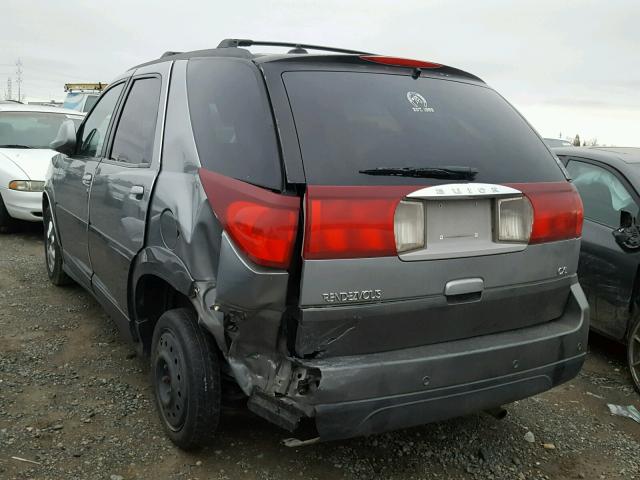 3G5DB03E94S564612 - 2004 BUICK RENDEZVOUS GRAY photo 3