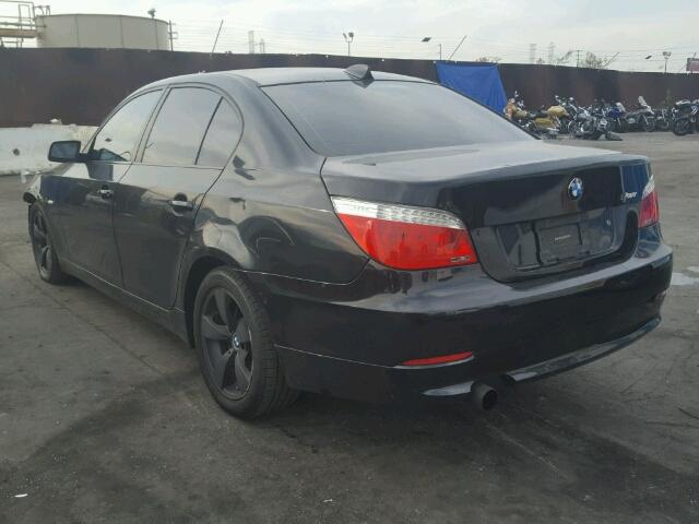 WBANU53568CT05492 - 2008 BMW 528 I BLACK photo 3