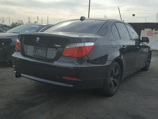 WBANU53568CT05492 - 2008 BMW 528 I BLACK photo 4