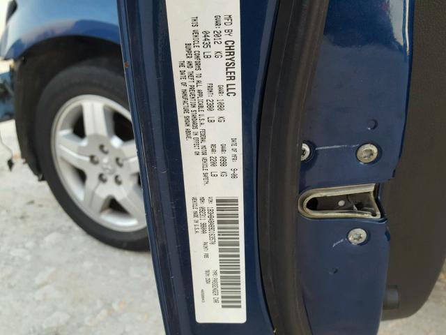 1B3HB48A89D163570 - 2009 DODGE CALIBER SX BLUE photo 10