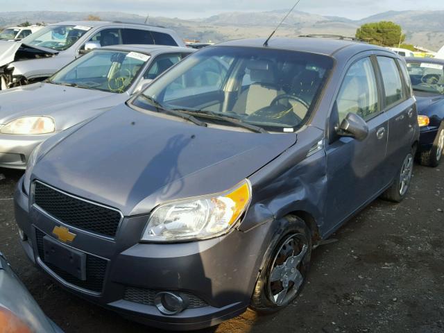 KL1TG6DE7BB170176 - 2011 CHEVROLET AVEO LT GRAY photo 2