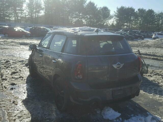 WMWZC5C50DWP32485 - 2013 MINI COOPER S C GRAY photo 3